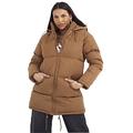 Ladies' Brave Soul Jacket CELLOLONGPKD Toffee UK 12