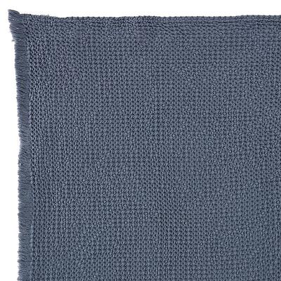 Hazael Waffle Coverlet - Indigo, King - Ballard Designs