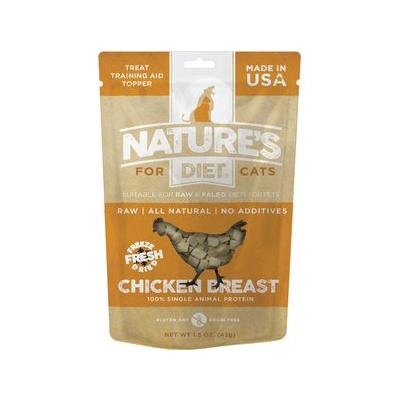 Nature's Diet Chicken Breast Raw Freeze-Dried Cat Treats, 1.5-oz pouch