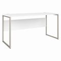 Bush Business Furniture Hybrid 60W x 24D Computer Table Desk with Metal Legs in White - Bush Business Furniture HYD260WH