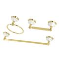 Kingston Brass BAK111248PB Victorian 3-Piece Bathroom Hardware, Polished Brass - Kingston Brass BAK111248PB