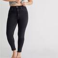 Free People Jeans | Free People We The Free Faded Black High Rise Jegging Skinny Jeans Raw Hem | Color: Black | Size: 29