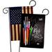 Angeleno Heritage 2-Sided Polyester 18 x 13 in. Garden Flag in Black/Blue/Red | 18.5 H x 13 W in | Wayfair AH-SE-GP-137498-IP-BOAA-D-US21-AH