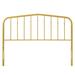 Winston Porter Lennon Metal Headboard Metal in Yellow | 40.5 H x 1.5 W x 59.5 D in | Wayfair 2EB21153DD8144FBA4DDD058A60437C7