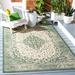 Green 108 x 0.2 in Area Rug - Lark Manor™ Dracut Oriental Dark/Beige Indoor/Outdoor Area Rug | 108 W x 0.2 D in | Wayfair