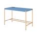 ACME Midriaks Writing Desk with USB Port in Navy Blue and Gold