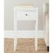 Red Barrel Studio® Fazin Nightstand w/ Storage Drawer Wood in White | 30 H x 17 W x 15 D in | Wayfair EA027601EBFA4E6F83852A48F9718BBE