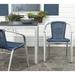 Bayou Breeze Kaster Patio Dining Armchair, Wicker in Blue | 28 H x 22 W x 23 D in | Wayfair 95844F461A30463481788B032DC94AB0