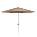 Arlmont & Co. Montclair 11-Ft. Market Outdoor Umbrella In Tan, 209D03C011894D64804C14B3F9144505 Metal in Brown | 101.6 H x 132 W x 132 D in | Wayfair