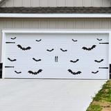 The Holiday Aisle® 16 Piece Halloween Bats Magnets Door Mural Metal in Black | 16 H x 5.5 W x 0.25 D in | Wayfair 3DBDD19B7F804A1FBE804D50860A721D