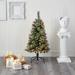 The Holiday Aisle® 10' H Green Pine Flocked/Frosted Christmas Tree w/ 850 LED Lights in White | 57 W x 13 D in | Wayfair