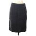J.Crew Wool Skirt: Gray Marled Bottoms - Women's Size 4