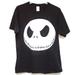 Disney Tops | Disney Nightmare Before Christmas Skellington Jack Graphic Tee Size M | Color: Black/White | Size: M