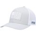 Columbia PFG Fish Flag Mesh Flex Hat - Gray/White