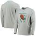 Men's Tommy Bahama Heathered Gray Miami Dolphins Sport Lei Pass Long Sleeve T-Shirt