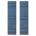 Dogberry Collections Traditional Board & Batten Exterior Shutters Wood in Gray | 1.63 D in | Wayfair w-trad-1466-blue-doub