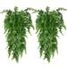 Primrue Walbest 2 Pack Vivid Artificial Plants Vines, Fern Bushes Artificial Greenery Fake Hanging Plants | 34 H x 7.2 W x 2.68 D in | Wayfair