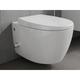 Aqua Bagno - Taharet wc Inkl. Softclose Sitz und Ventil Dusch-WC Hänge-WC Toilette mit