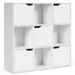 9 Cube Storage Wood Divider Bookcase-White - White - 35.5" x 11.5" x 35.5" (L x W x H)