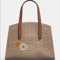 Coach Bags | Coach Charlie Tote In Signature Canvas | Color: Tan | Size: Os