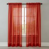 Wide Width BH Studio Crushed Voile Rod-Pocket Panel by BH Studio in Spice (Size 51" W 84" L) Window Curtain