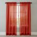 Wide Width BH Studio Crushed Voile Rod-Pocket Panel by BH Studio in Spice (Size 51" W 84" L) Window Curtain