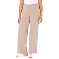 Plus Size Women's Suprema® Wide Leg Pant by Catherines in Cappuccino (Size 6X)