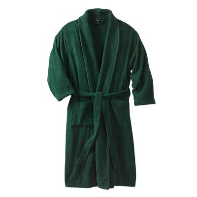 Men's Big & Tall Terry Bathrobe with Pockets by KingSize in Hunter (Size 2XL/3XL)