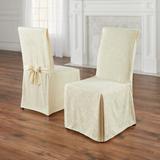 Damask Set of 2 Chair Covers by BrylaneHome in Ivory