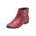 Wide Width Women's The Addi Bootie by Comfortview in Wine (Size 11 W)