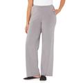 Plus Size Women's Suprema® Wide Leg Pant by Catherines in Heather Grey (Size 5X)
