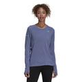 adidas Cooler Long Sleeve Women's Running Sweatshirt, Orbit Violet (Medium)