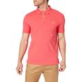 GANT Men's Contrast Collar Pique SS Rugger Polo Shirt, Paradise Pink, M