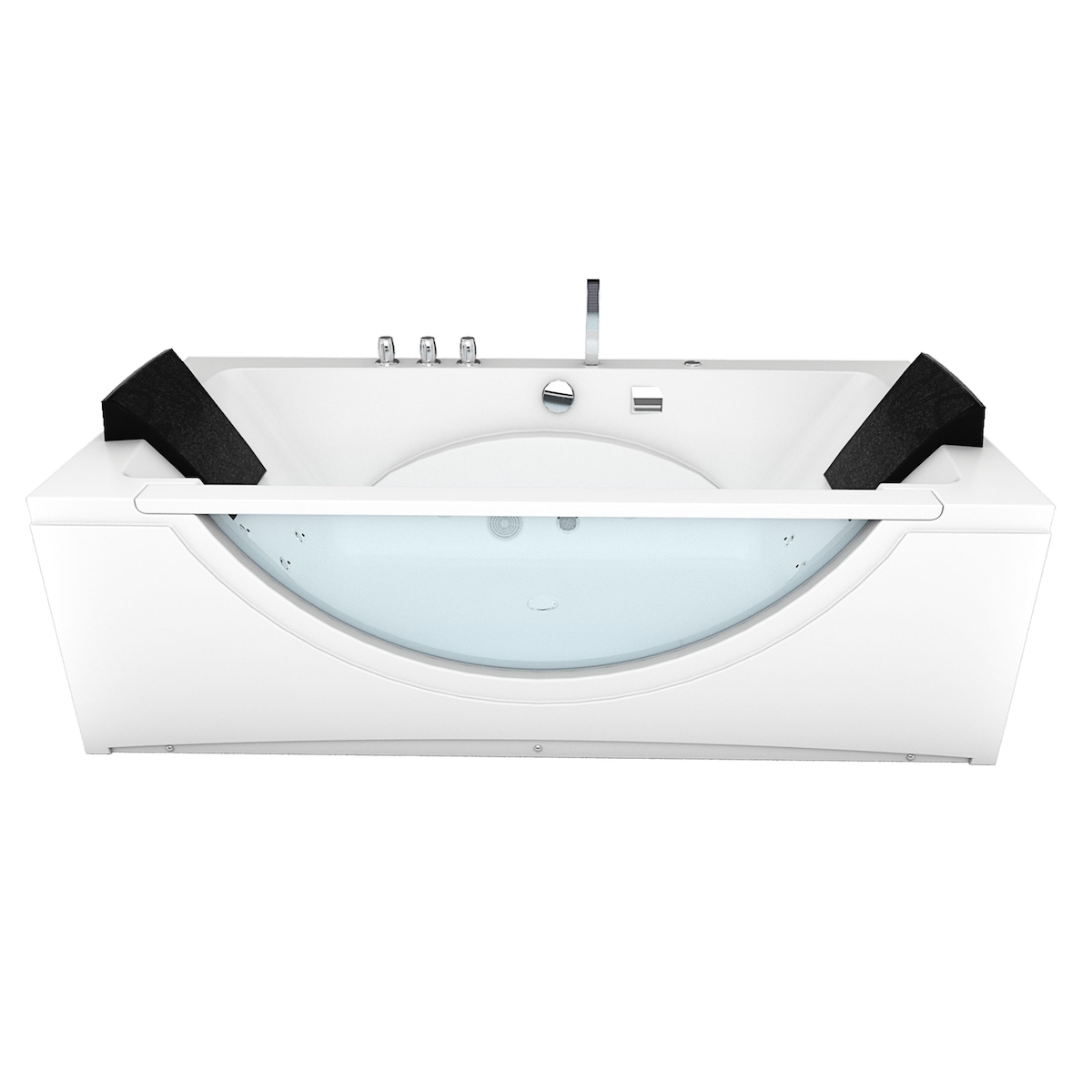 AcquaVapore Whirlpool Pool Badewanne Wanne W81-B 180x90cm mit Farblichtherapie Image