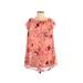 Xhilaration Casual Dress - Shift: Pink Floral Dresses - Women's Size Small