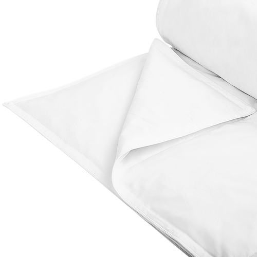 Bettdecke Weiß Japara Baumwolle Entenfedern Entendaunen 155 x 220 cm geräuscharm luftdurchlässig leicht ganzjährig Schlafzimmer