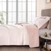 Luxurious Two-Tone Microfiber Quilt Set With Shams