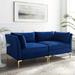 Ardent Performance Velvet Loveseat by Modway Velvet in Blue | 29 H x 72 W x 36 D in | Wayfair EEI-4268-NAV