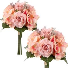 Primrue Roses Floral Arrangement in Vase Silk in Pink | Wayfair CB50B55E4A034DA1A8B54A90E9AF62FB