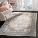 Gray/White 132 x 0.31 in Indoor Area Rug - Langley Street® Evart Oriental Cream/Gray Area Rug | 132 W x 0.31 D in | Wayfair