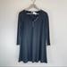 American Eagle Outfitters Dresses | American Eagle Henley Neck Ribbed Casual Mini Dress/Sz:S/Nwt | Color: Black | Size: S