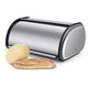 ACOOLOO Bread Box for Kitchen Counter,Extra Large Roll Top Bread Storage Holder, Stainless Steel Bread Bin with Lid, Large Capacity Bread Keeper