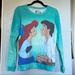 Disney Sweaters | Disney The Little Mermaid Ariel Sweatshirt | Color: Silver/White | Size: S