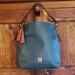 Dooney & Bourke Bags | Euc Deep Teal Dooney & Bourke Shoulder Tote Bag | Color: Blue/Black | Size: Os