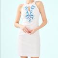 Lilly Pulitzer Dresses | Lilly Pulitzer Jena Stretch Shift Dress | Color: Cream | Size: 2