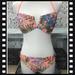 American Eagle Outfitters Swim | American Eagle Floral Bikini Size Large | Color: White/Silver | Size: L