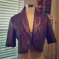 Anthropologie Jackets & Coats | Cropped Anthropologie Jacket | Color: Purple/Brown | Size: M