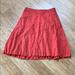 J. Crew Skirts | J Crew Cotton Midi Skirt | Color: Red/Pink | Size: 2