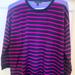 J. Crew Sweaters | J Crew Striped Sweater | Color: Purple | Size: L