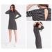 Madewell Dresses | Madewell Striped Keyhole Dress | Color: Silver | Size: Xs
